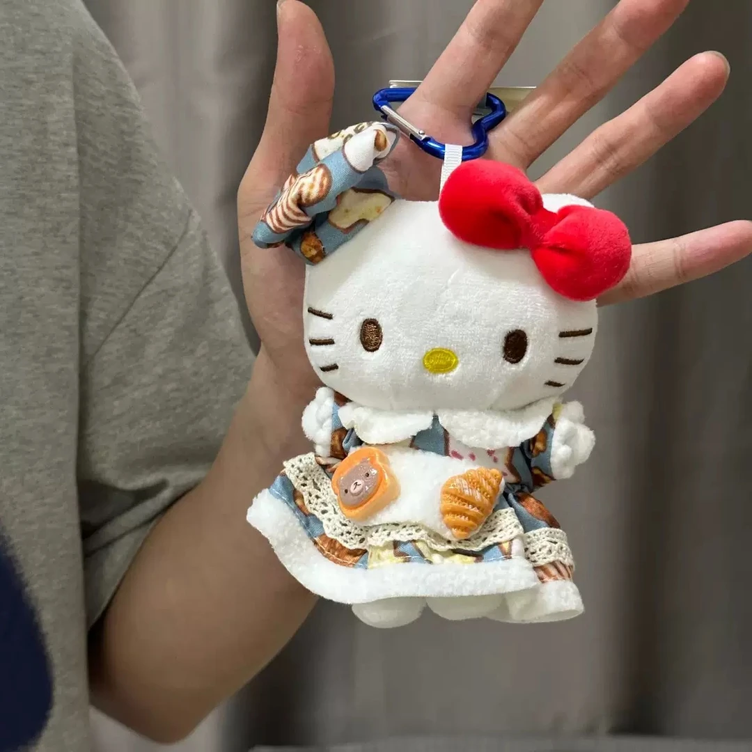 HelloKitty原创手作面包师套装可爱毛绒玩偶包挂件