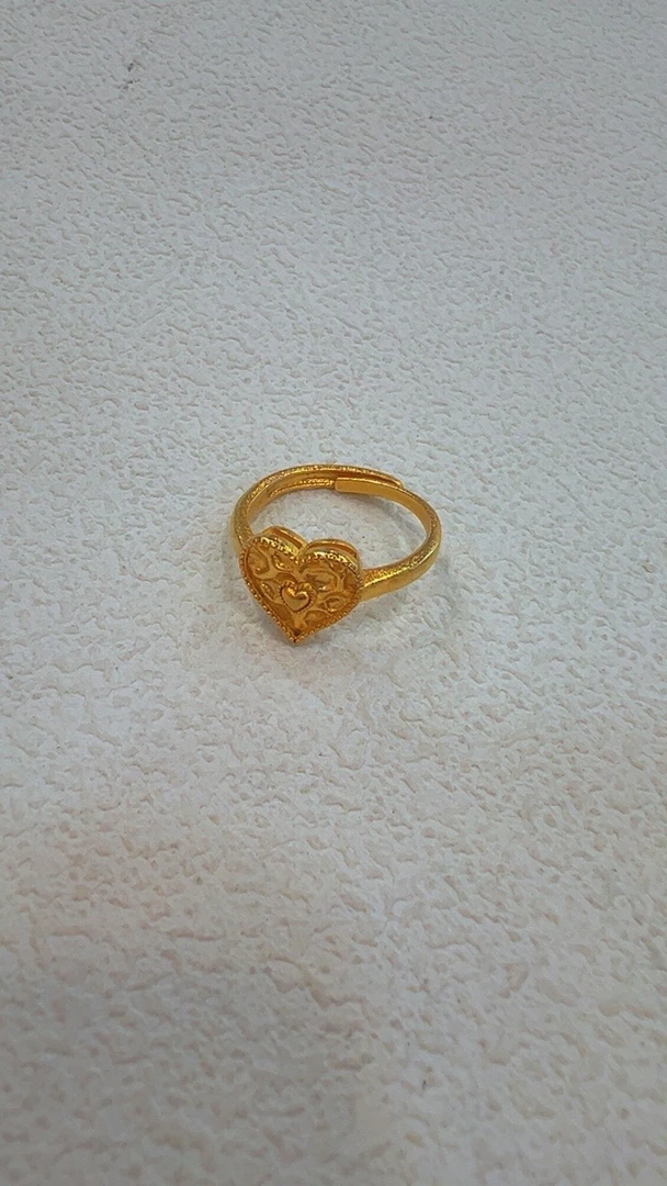 铜合金亚克力戒指 爱心款精美开口百搭戒指戒指82