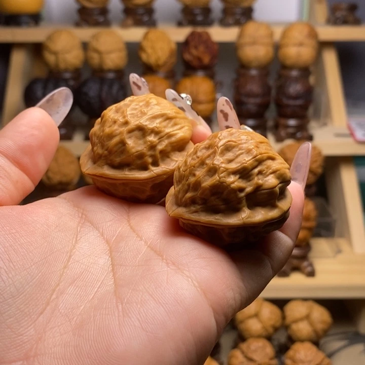 吊坠文玩核桃37荷叶蟾Y20