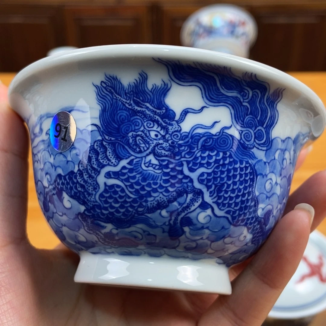手绘现代茶具非古董