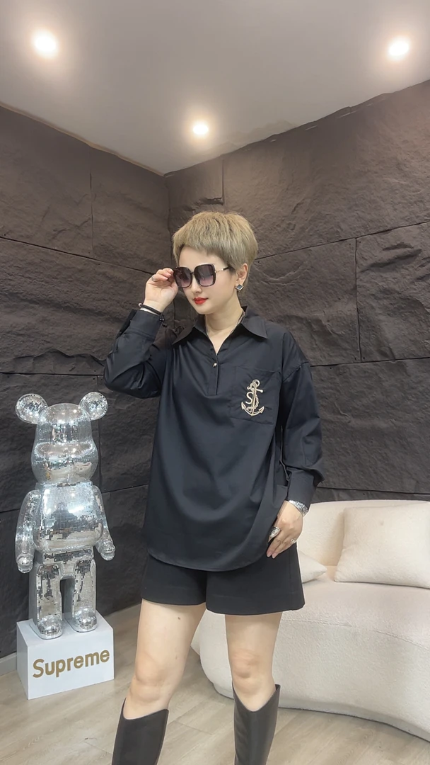 【雨田定制】2025年夏季新款设计感高级洋气显瘦休闲宽松韩版衬衣