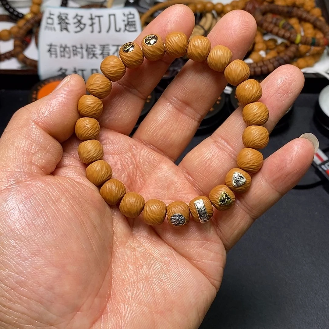 猴头核桃手串全品10左右六标云锦高配20号