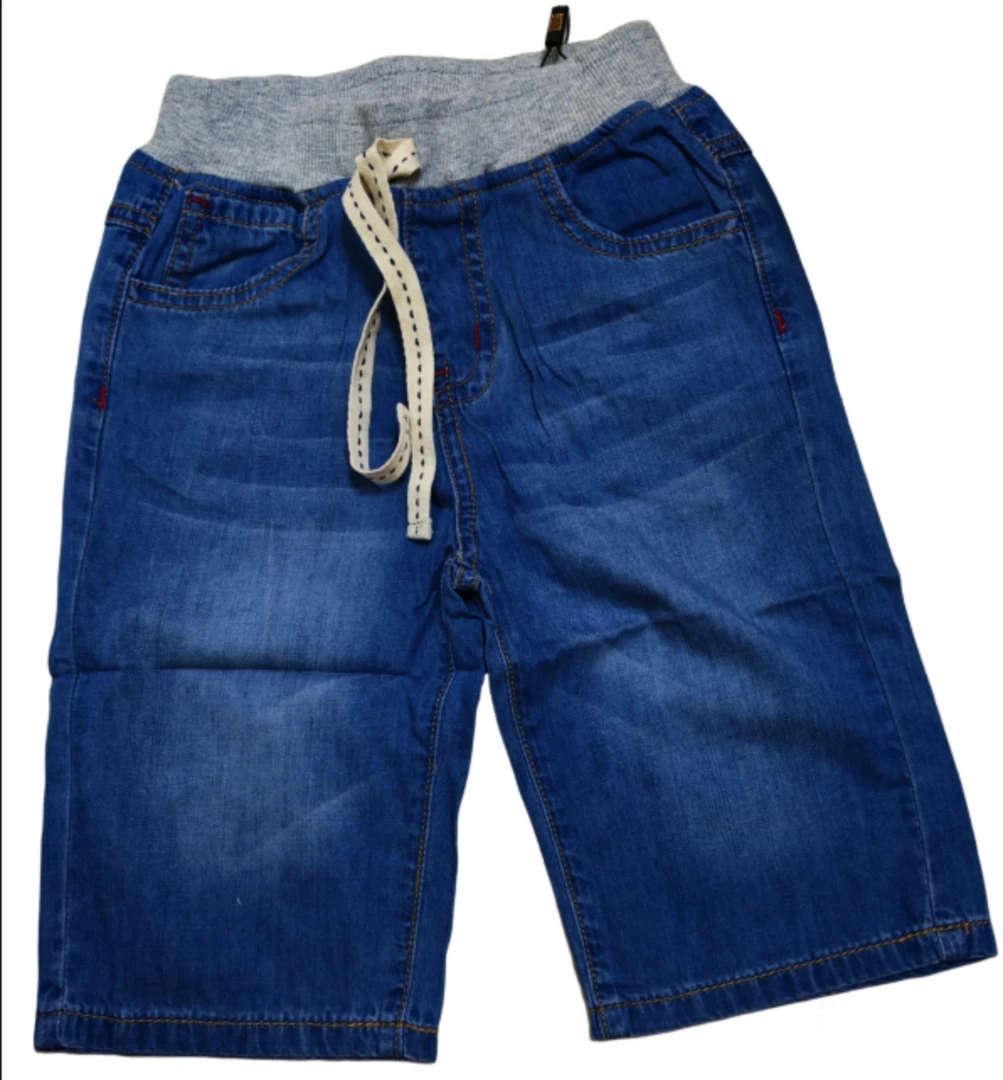 开学季男童中裤中腰中裤夏季中童牛仔裤2025新款牛仔裤薄款男童