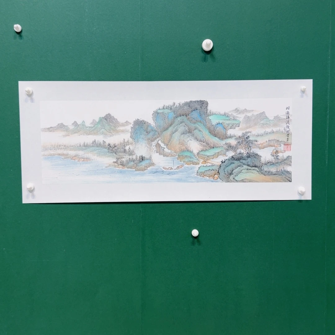 国画刘老师今晚结束时呵呵说