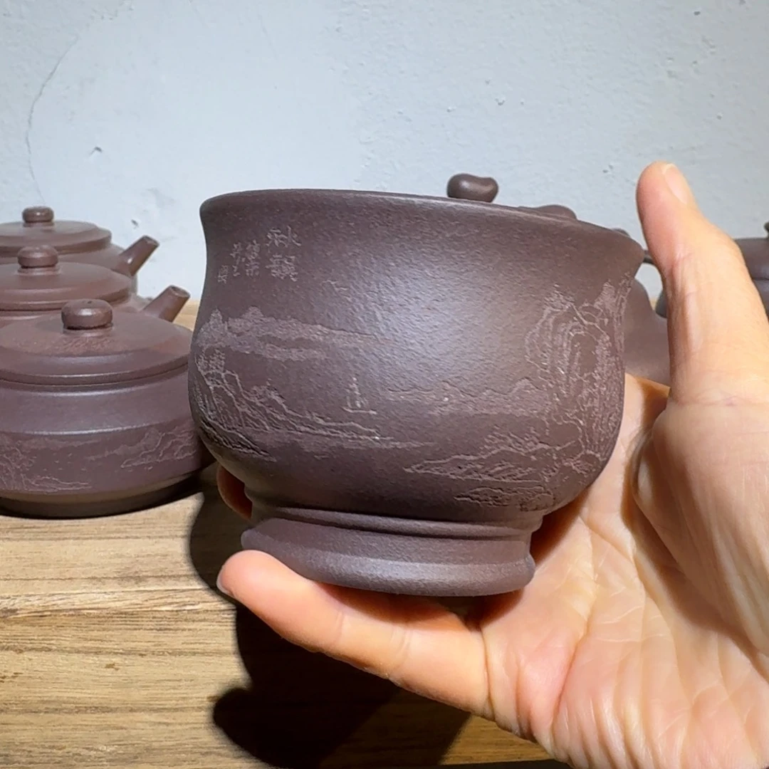 紫泥茶壶180毫升天青