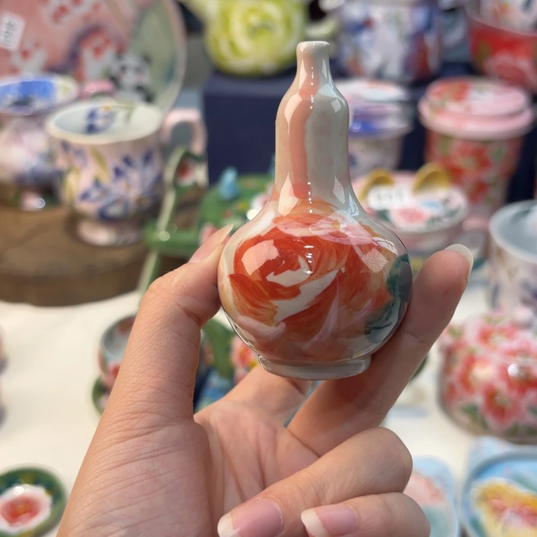 瓷片景德镇手绘高温釉下彩陶瓷茶具