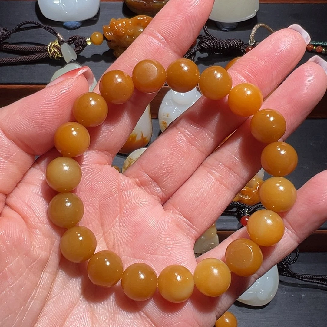 和田玉未镶嵌手串