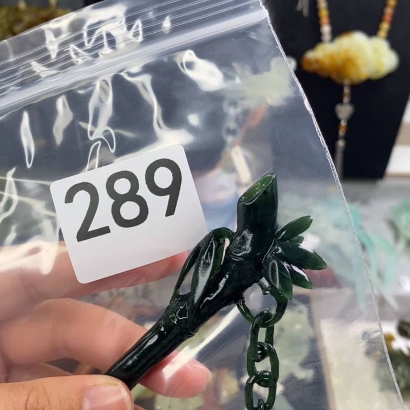 【闪购商品】岫玉发饰未镶嵌莲****单