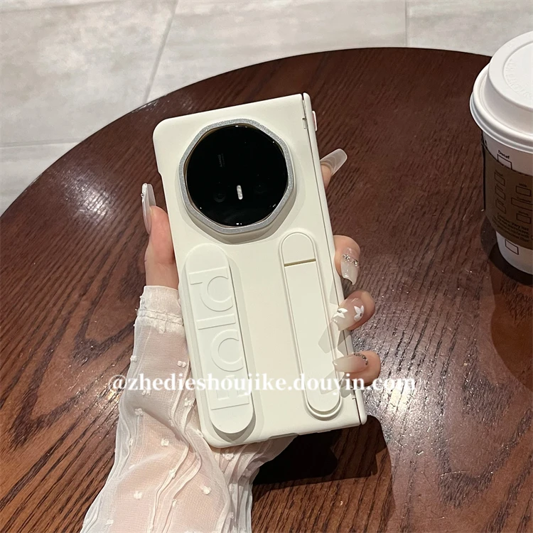 适用荣耀MagicV5手机壳V5折叠纯色手腕支架铰链全包中轴壳膜一体