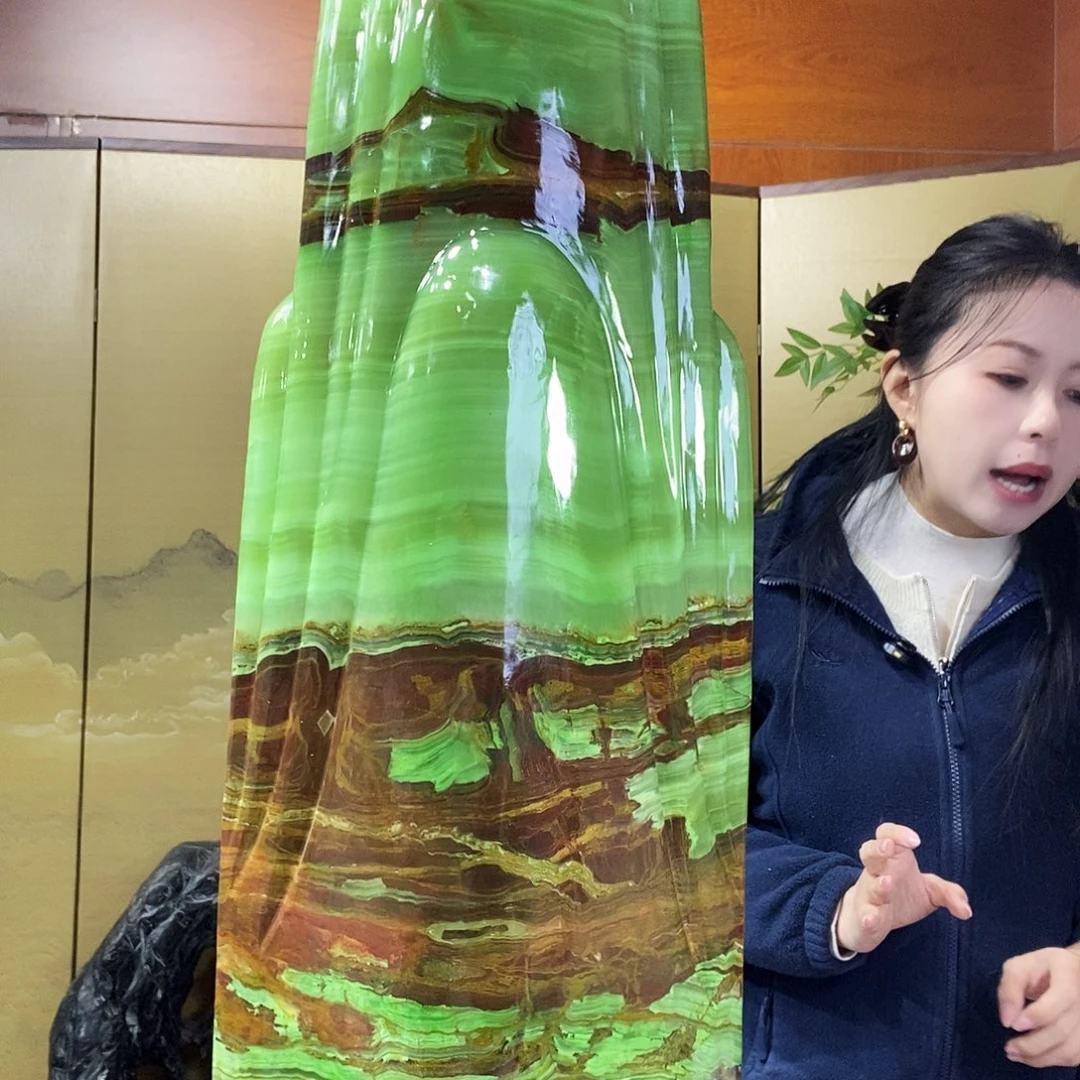 石材山水画作品摆件