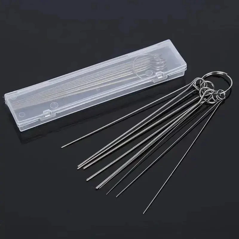 【2套】细针超细钢针喷嘴通针喷头特细通孔钢丝煤气灶灶头清洁清理