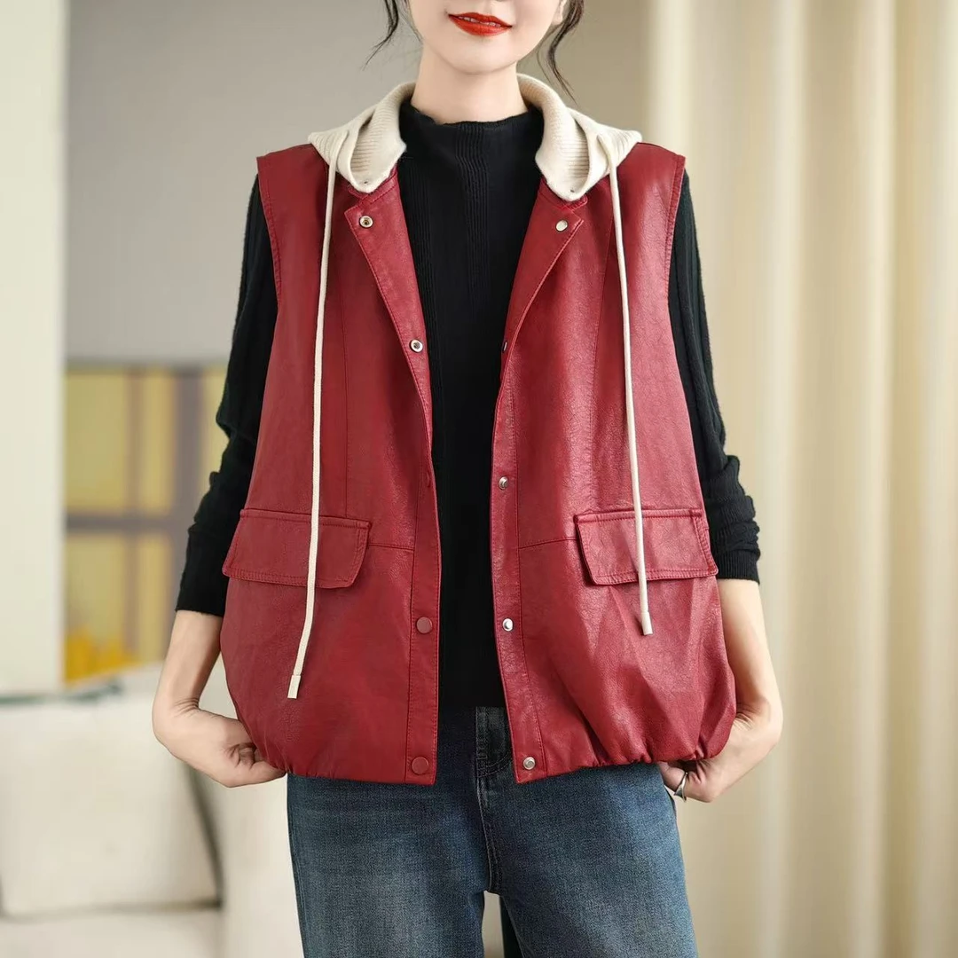 8541新款春季休闲减龄百搭连帽显瘦马夹