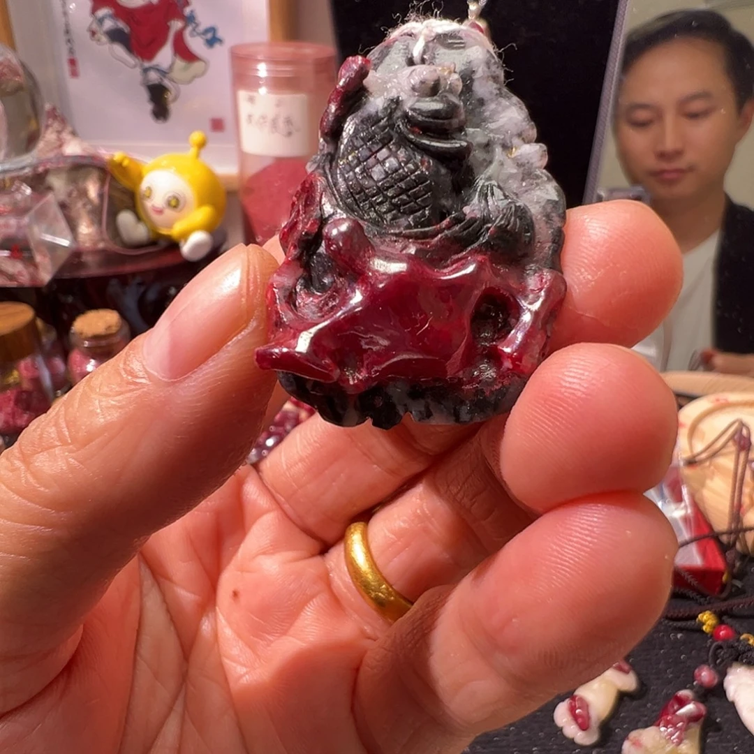 天然辰砂连年有余