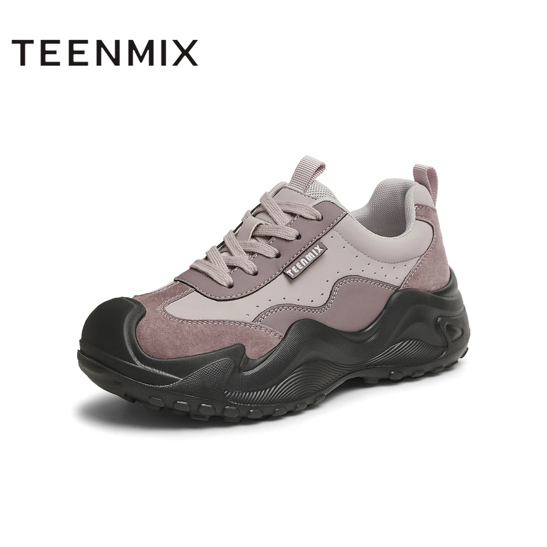 天美意2025春新款商场同款系带通勤厚底百搭女休闲鞋BK701AM5