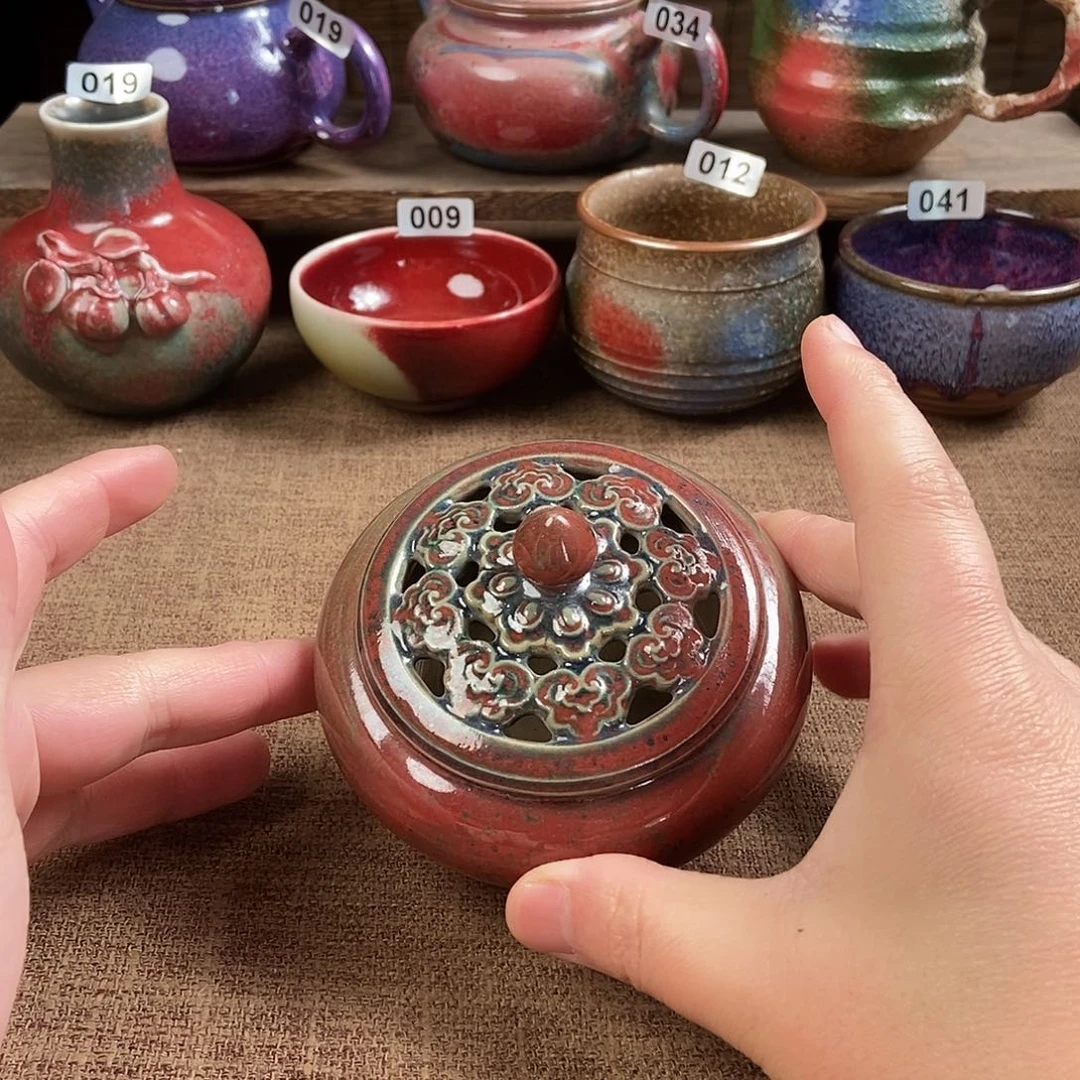 瓷片钧瓷茶壶茶具