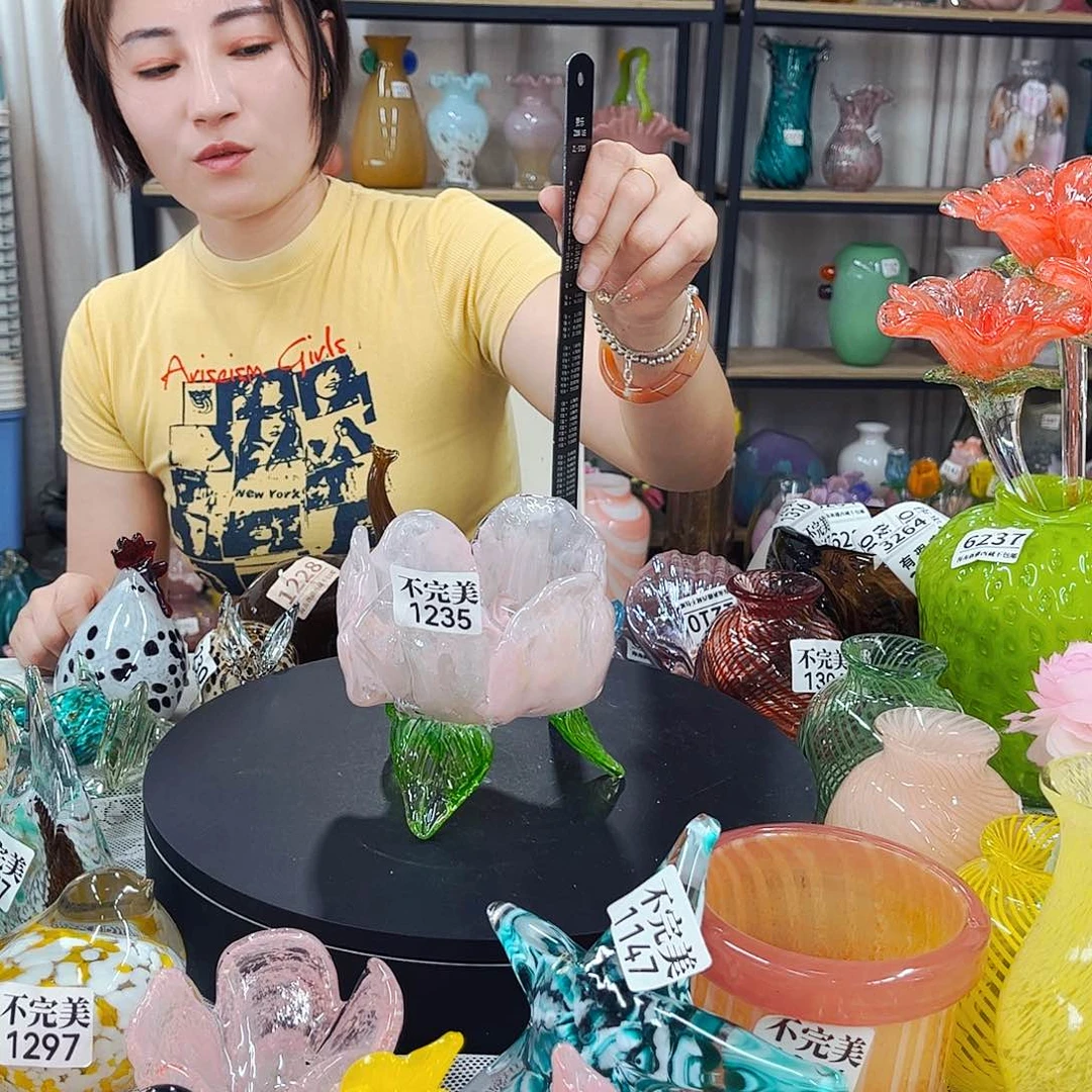 1235花碗 家悦花瓶摆件不完美