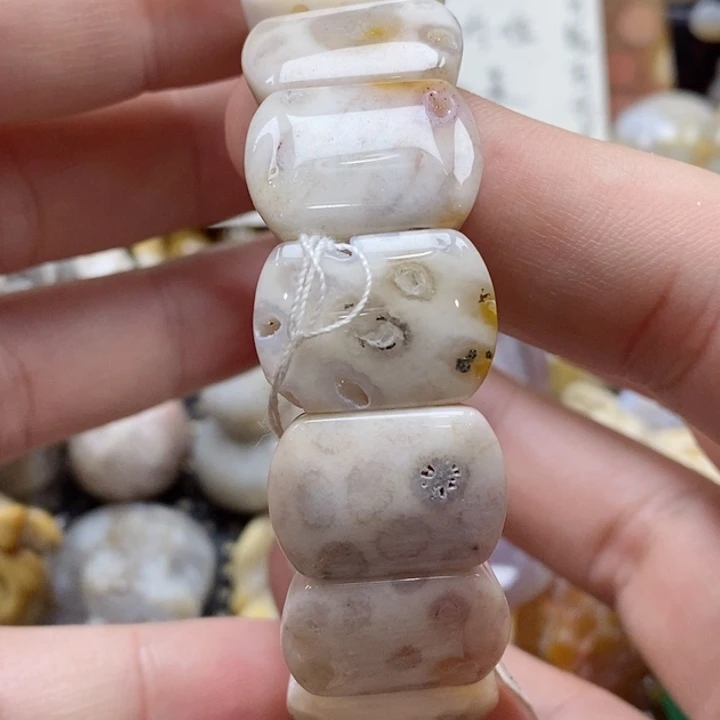 硅化珊瑚（珊瑚玉）未镶嵌颈饰?****?