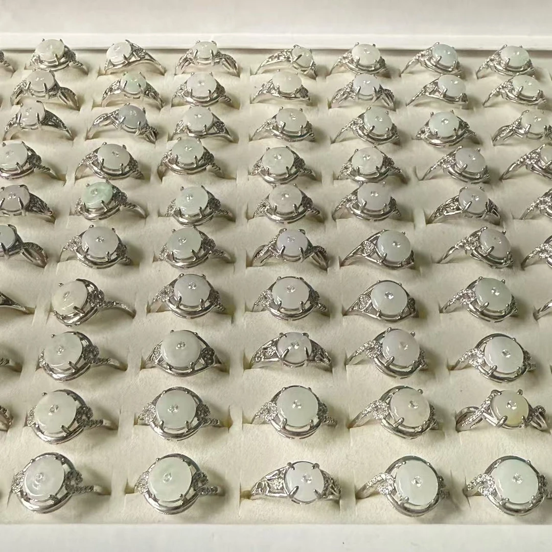 【山东玉石】121601翡翠开口戒  百搭时尚 顺丰包邮多样性发其二