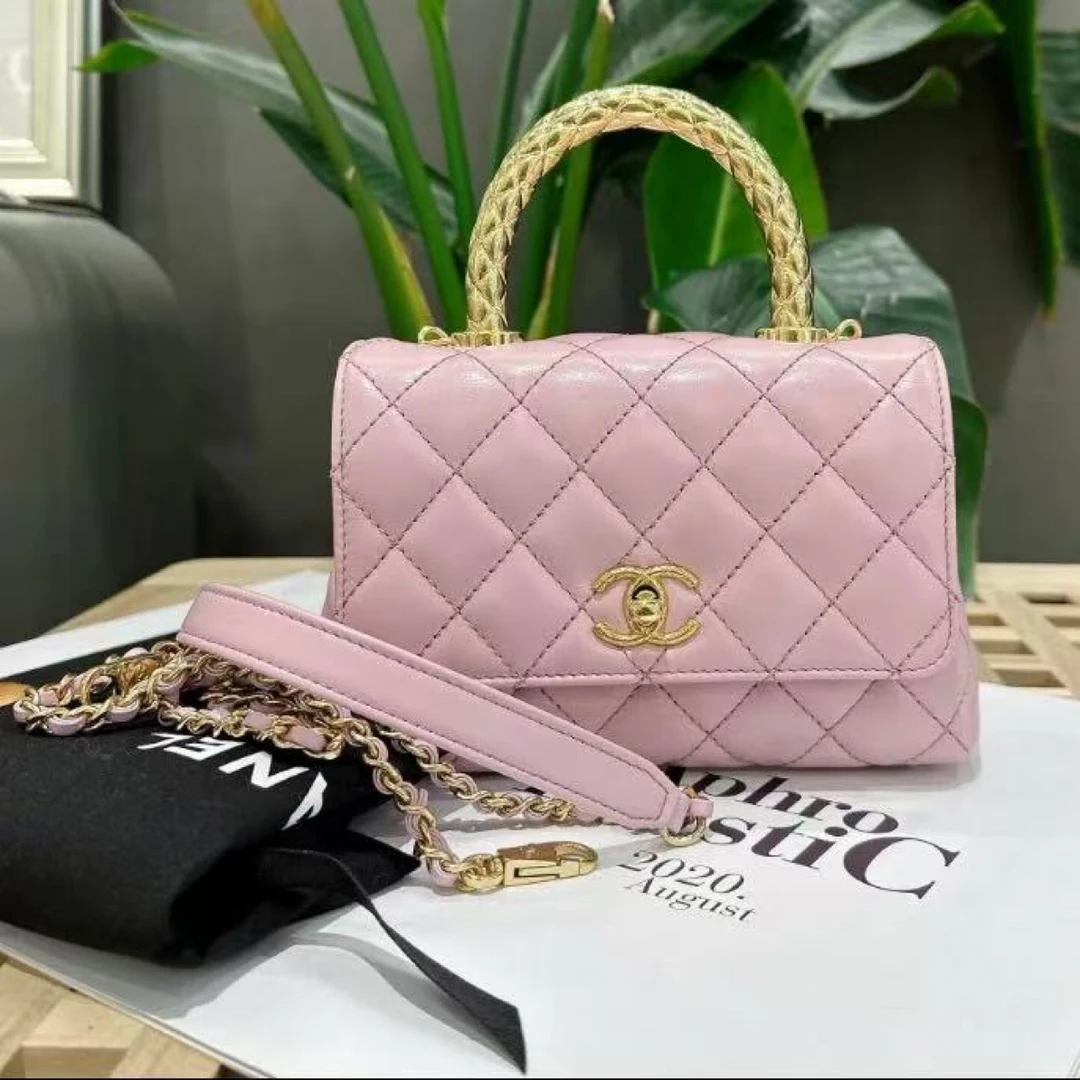 未使用 Chanel/香奈儿 多多奢品/香奈儿25年金属手柄mini憨豆挎包