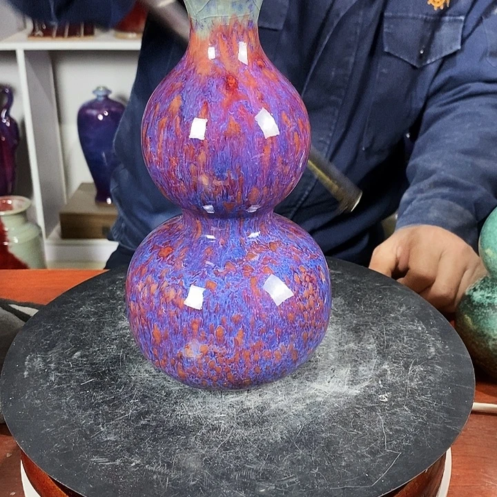 尚峰钧窑作品葫芦摆件