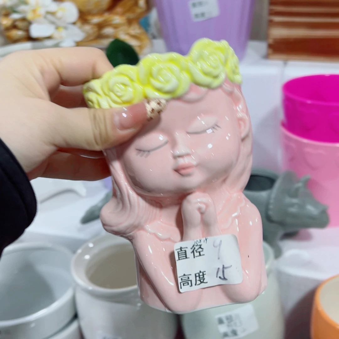 有孔，陶瓷花盆满10米包邮发货
