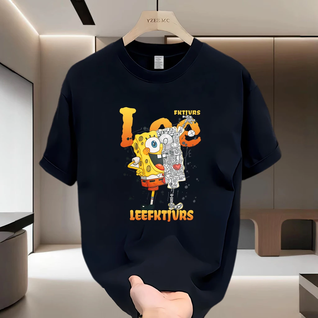 美式痞帅重磅纯棉短袖T恤青年男女款夏季ins潮牌男士圆领百搭上衣