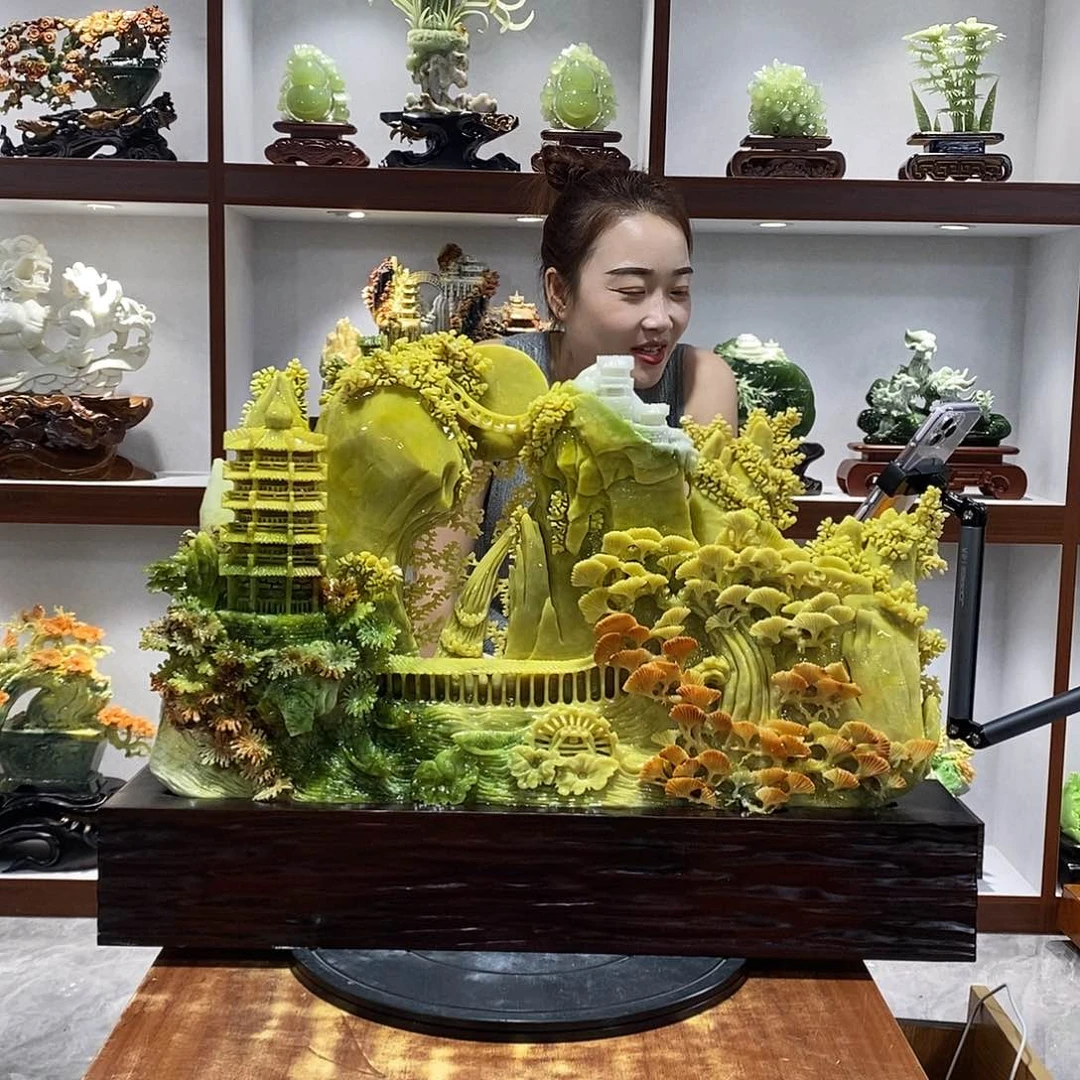 *****玉山水摆件 玄关摆件