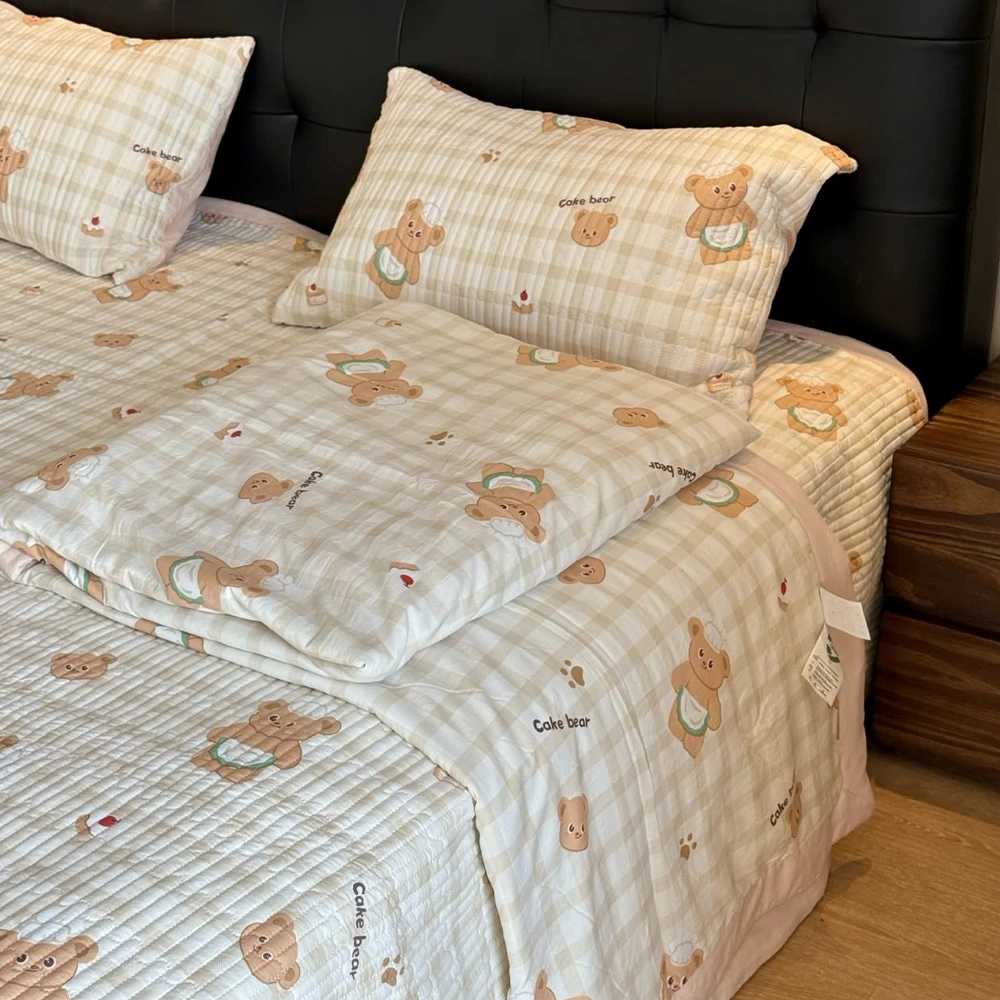 A类超柔双层纱糯糯云朵棉夏凉被空调被1.5*2.0卡通单人学生被1818