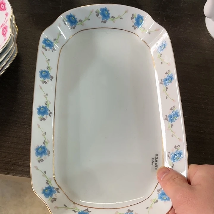 瓷片景德镇陶瓷鱼盘。