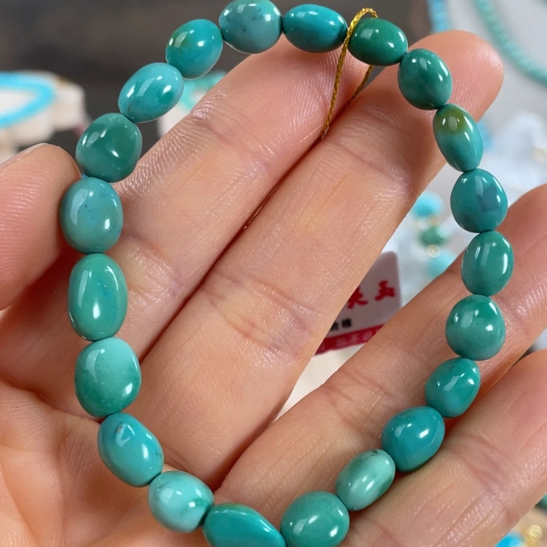 绿松石未镶嵌套链高瓷糖豆