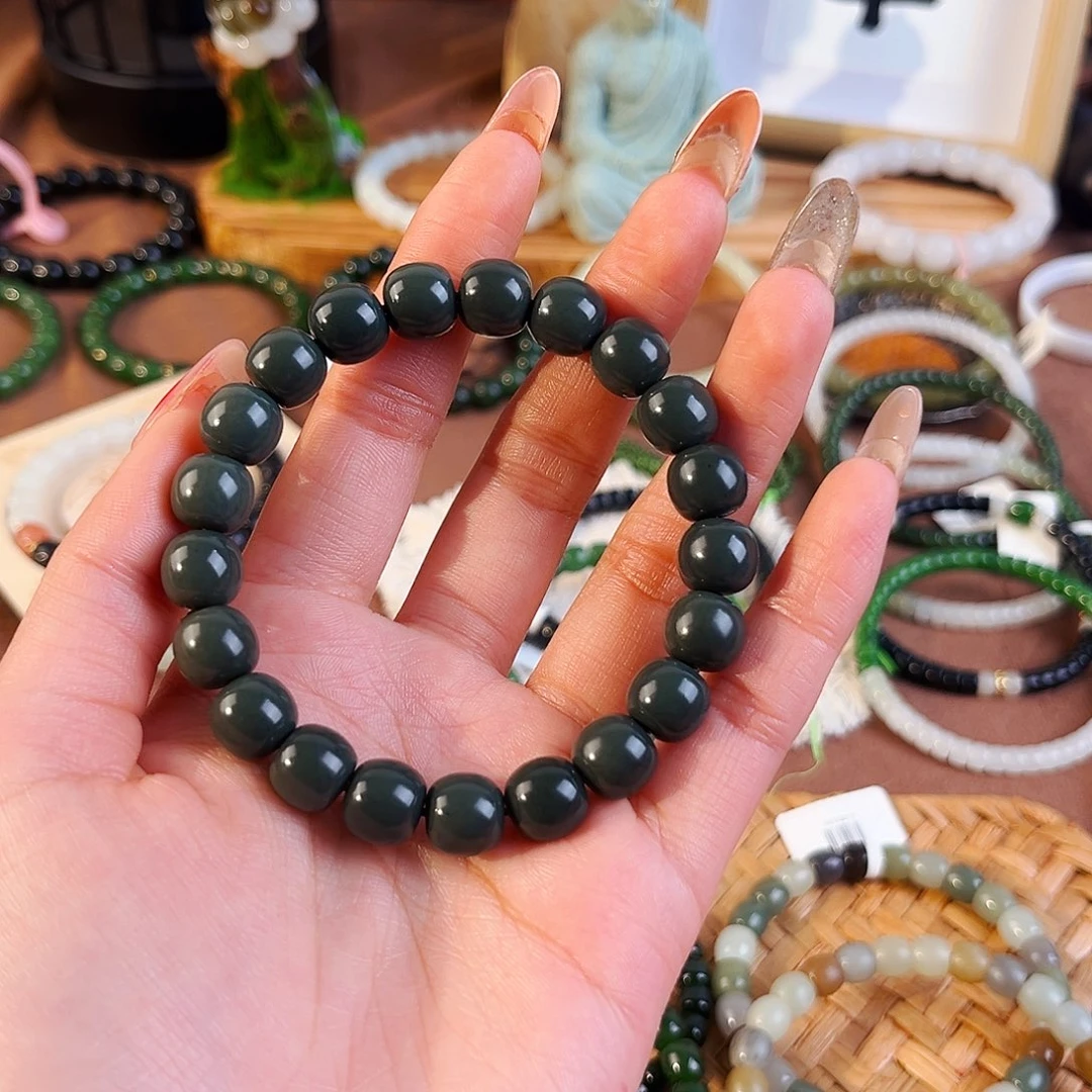 和田玉未镶嵌手链