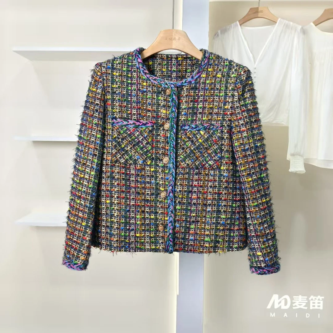 【麦笛·品牌新款】50822160 秋冬气质羽绒小香外套品牌女装折扣