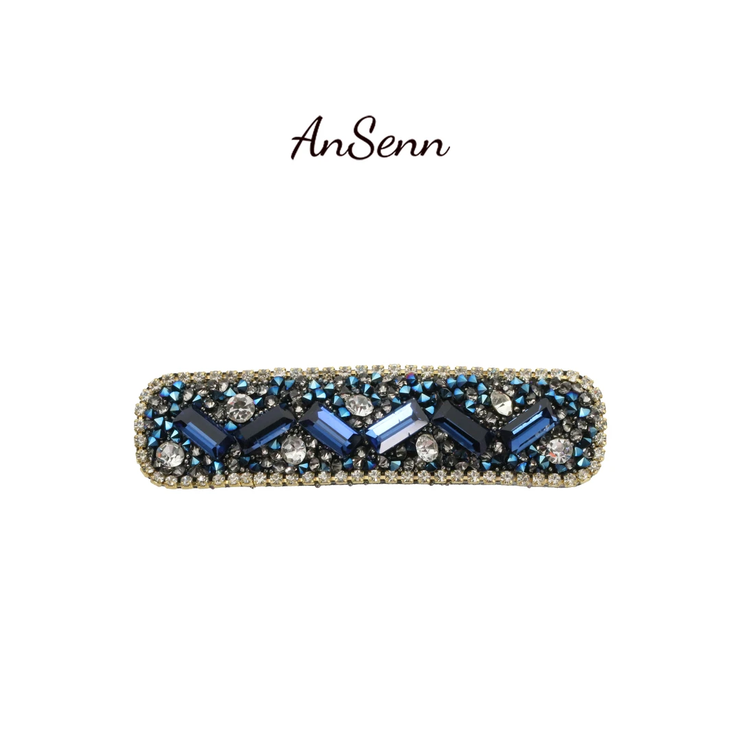 韩版气质简约满钻碎发夹网红ins前额刘海夹后脑勺夹子BB夹（一对）