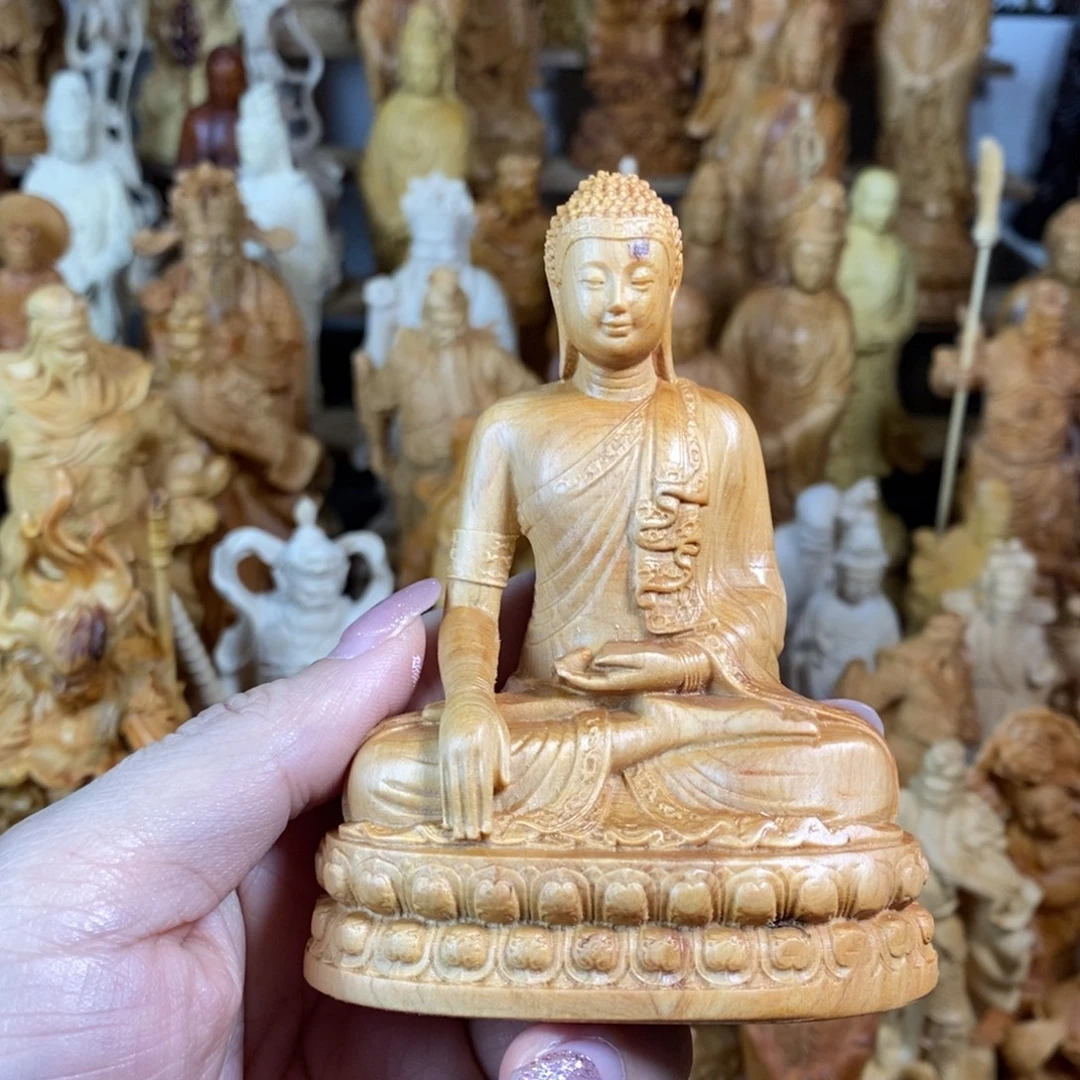 木崖柏10/7.5阿弥陀佛坐款