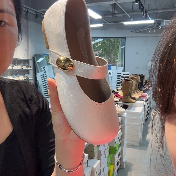鱼嘴鞋36码白色小单鞋