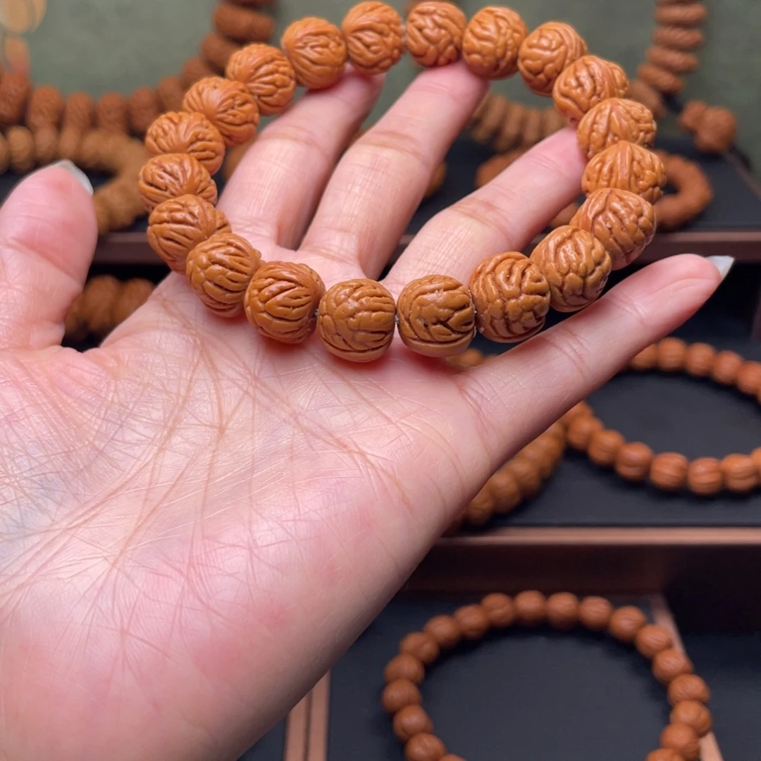 手串桃核14火焰纹