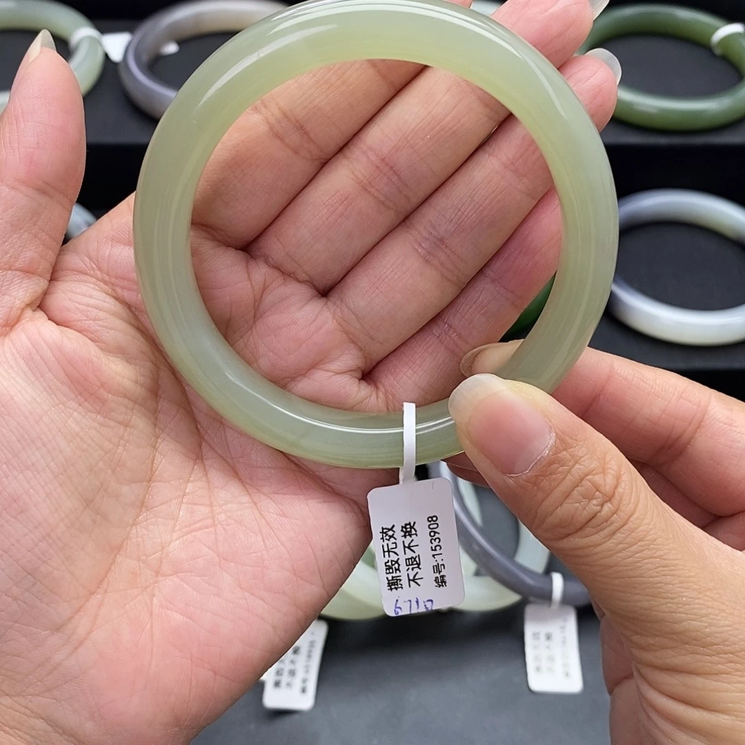 和田玉未镶嵌珠宝奇石和田玉手镯59.60