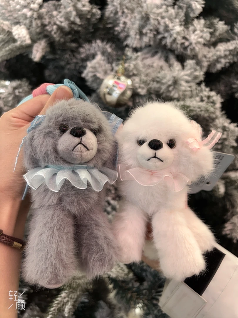 毛绒贵宾犬挂件ins风少女心包包挂饰钥匙扣玩偶礼品挂件
