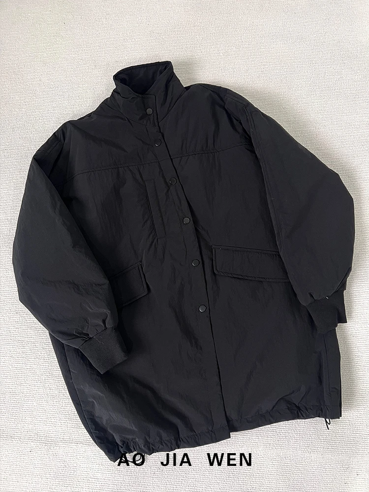 【佳文定制】2142立领轻薄宽松保暖棉服上衣