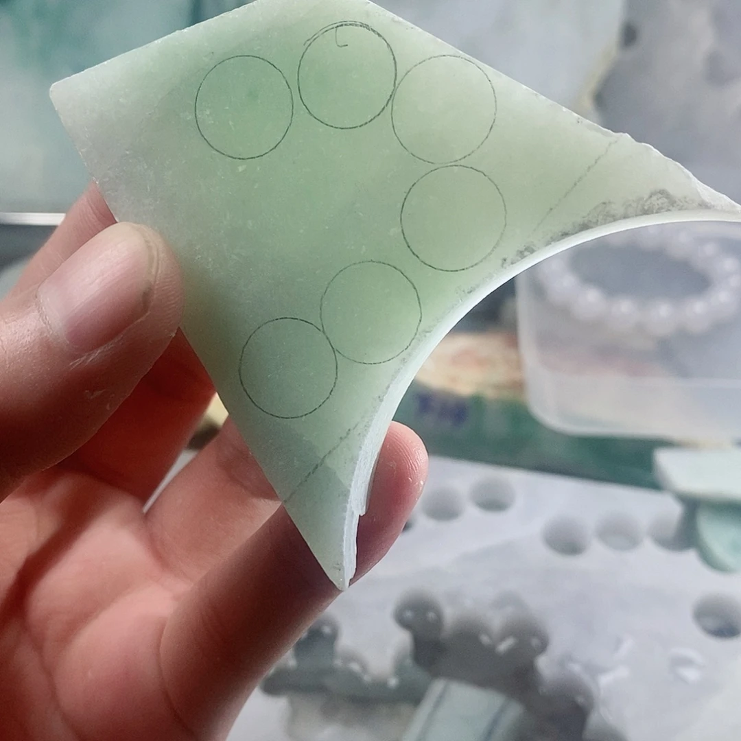 翡翠散珠天然缅甸翡翠a货35