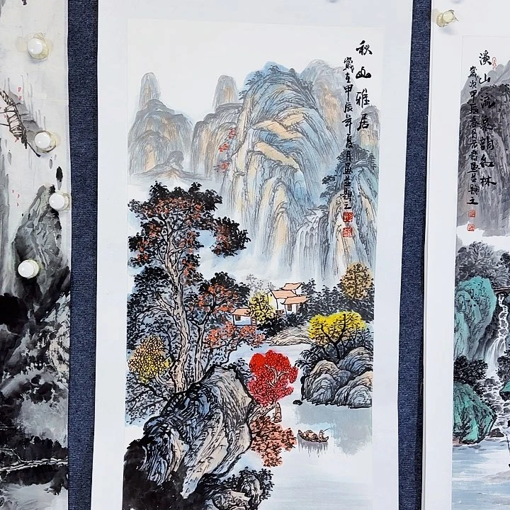 国画国画山水作品