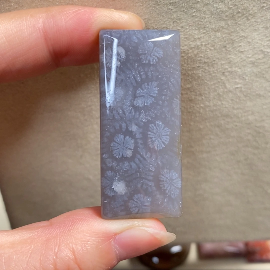 硅化玉未镶嵌吊坠