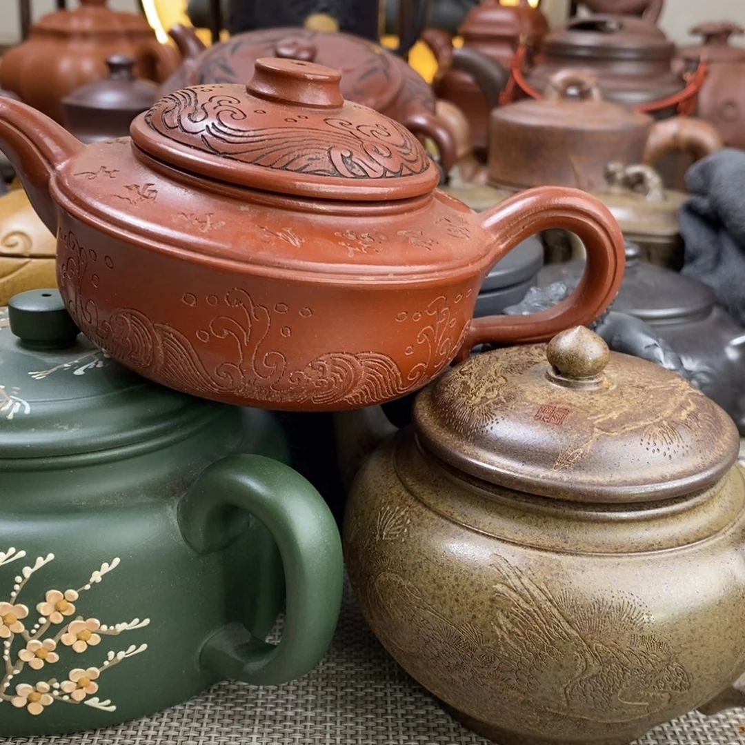 茶壶紫砂微瑕不退不换5只