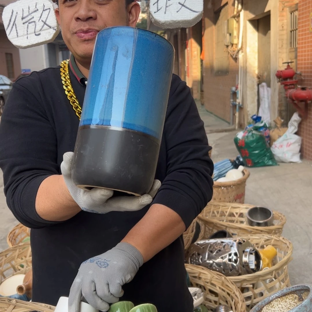 摆件6 号高中低温陶瓷瓶（部分微瑕）