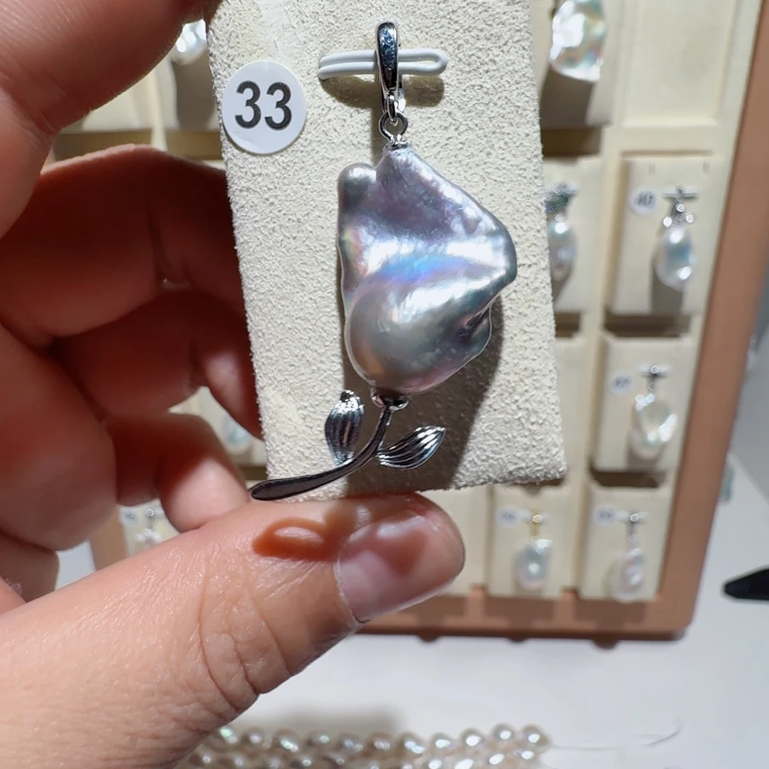 合金淡水珍珠颈饰