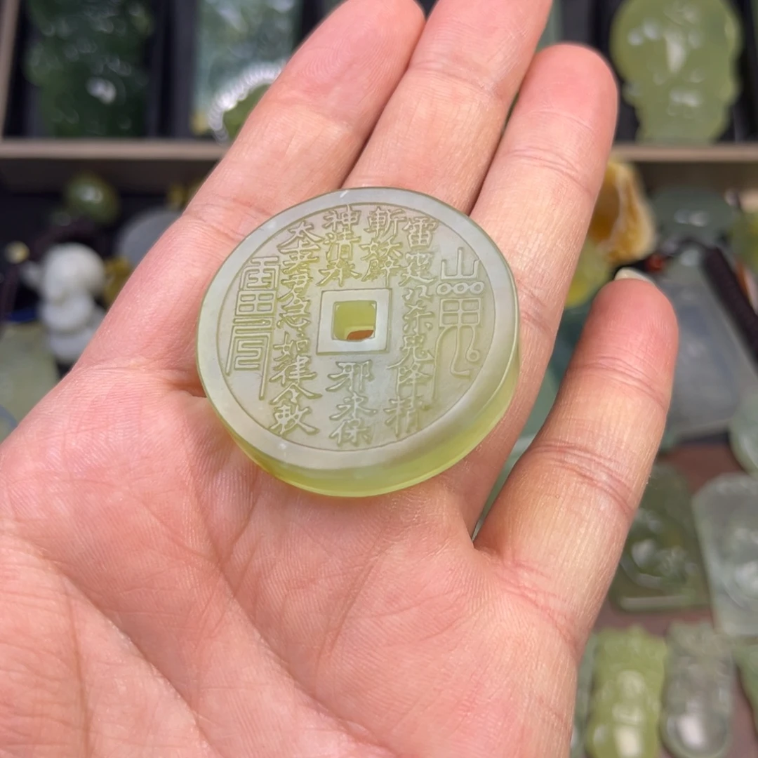 蛇纹石玉未镶嵌吊坠(不含链)