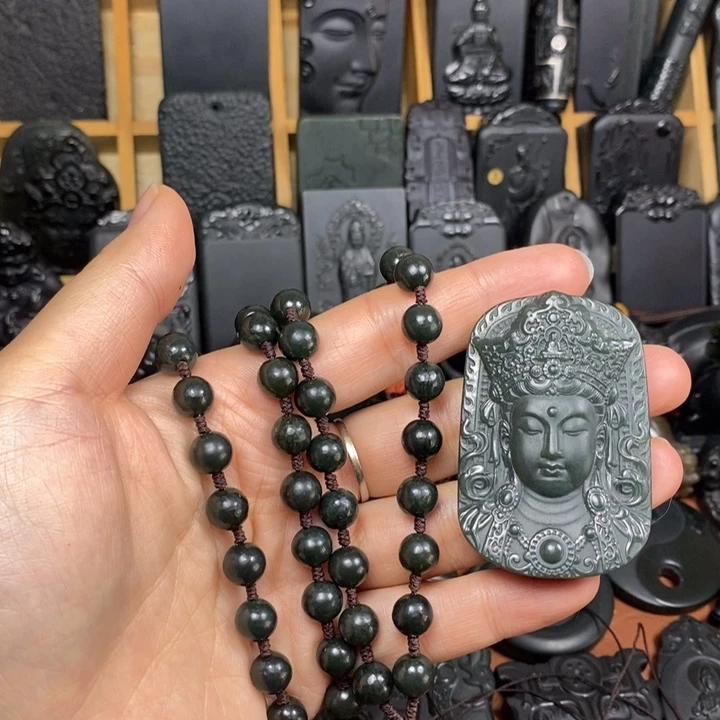 和田玉（青玉）未镶嵌颈饰