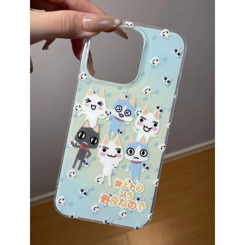 IMD多罗猫合照双层适用iPhone16pro华为小米OPPOVIVO荣耀手机壳