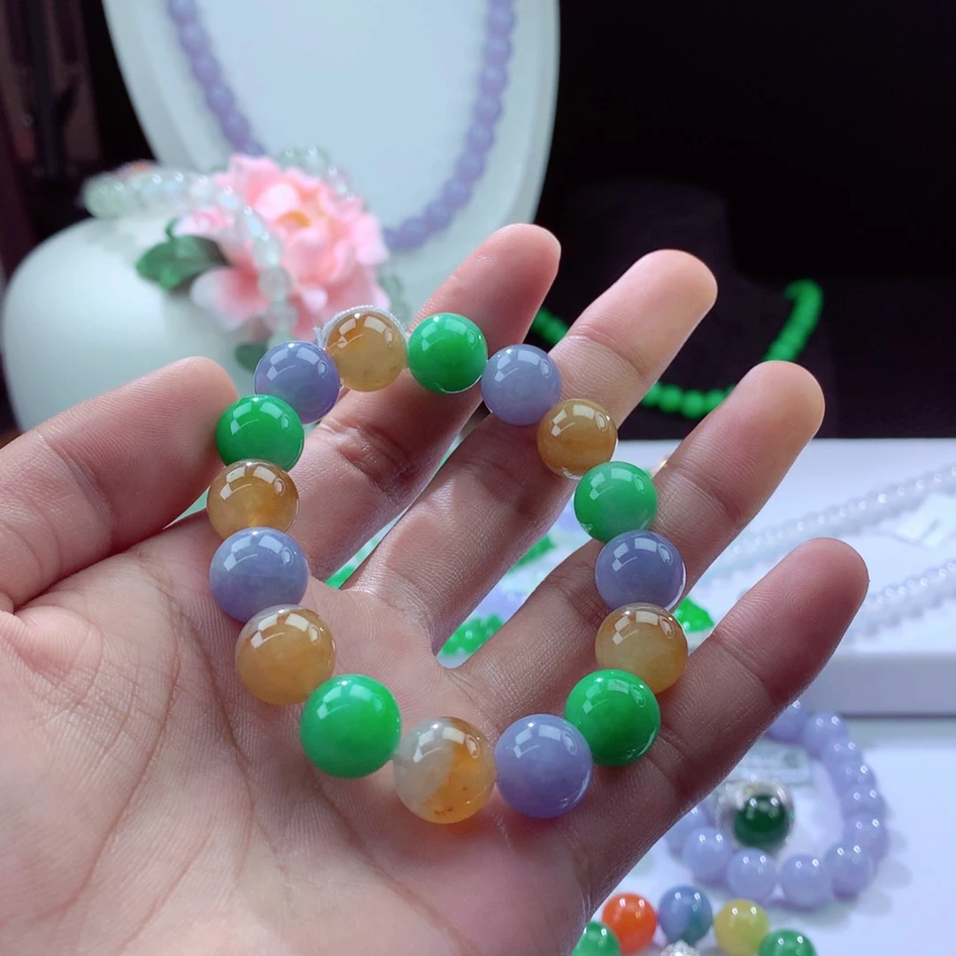 翡翠手链未镶嵌天然