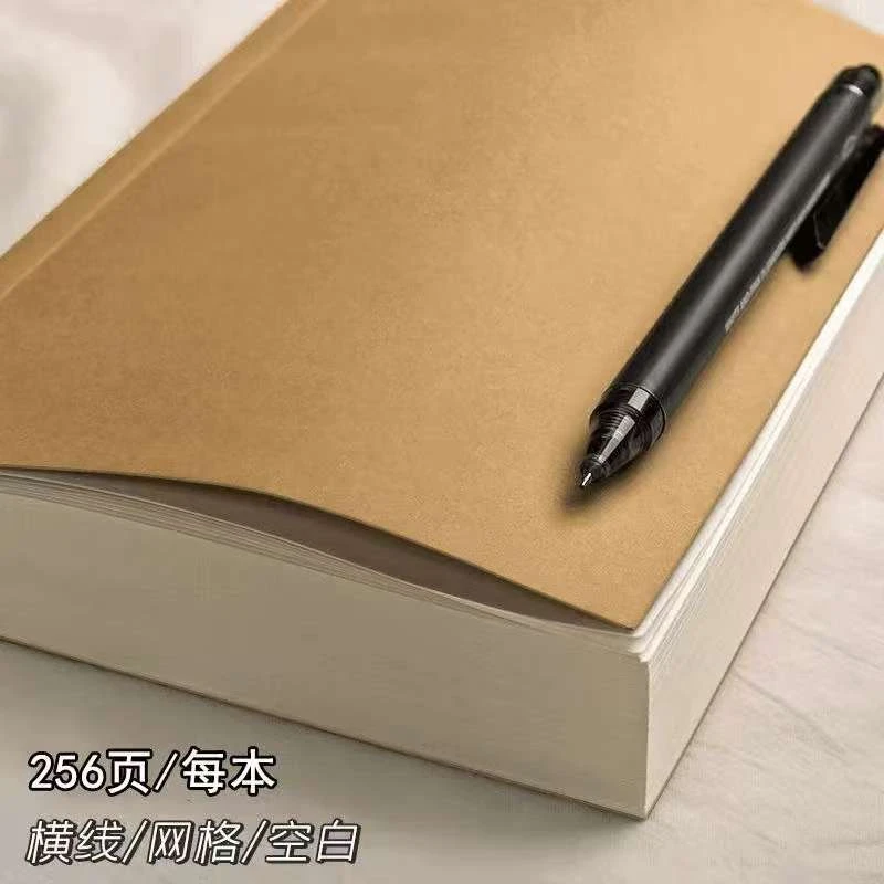 小红书同款笔记本a5空白ins学生风超厚实用超厚高颜值日记本复古